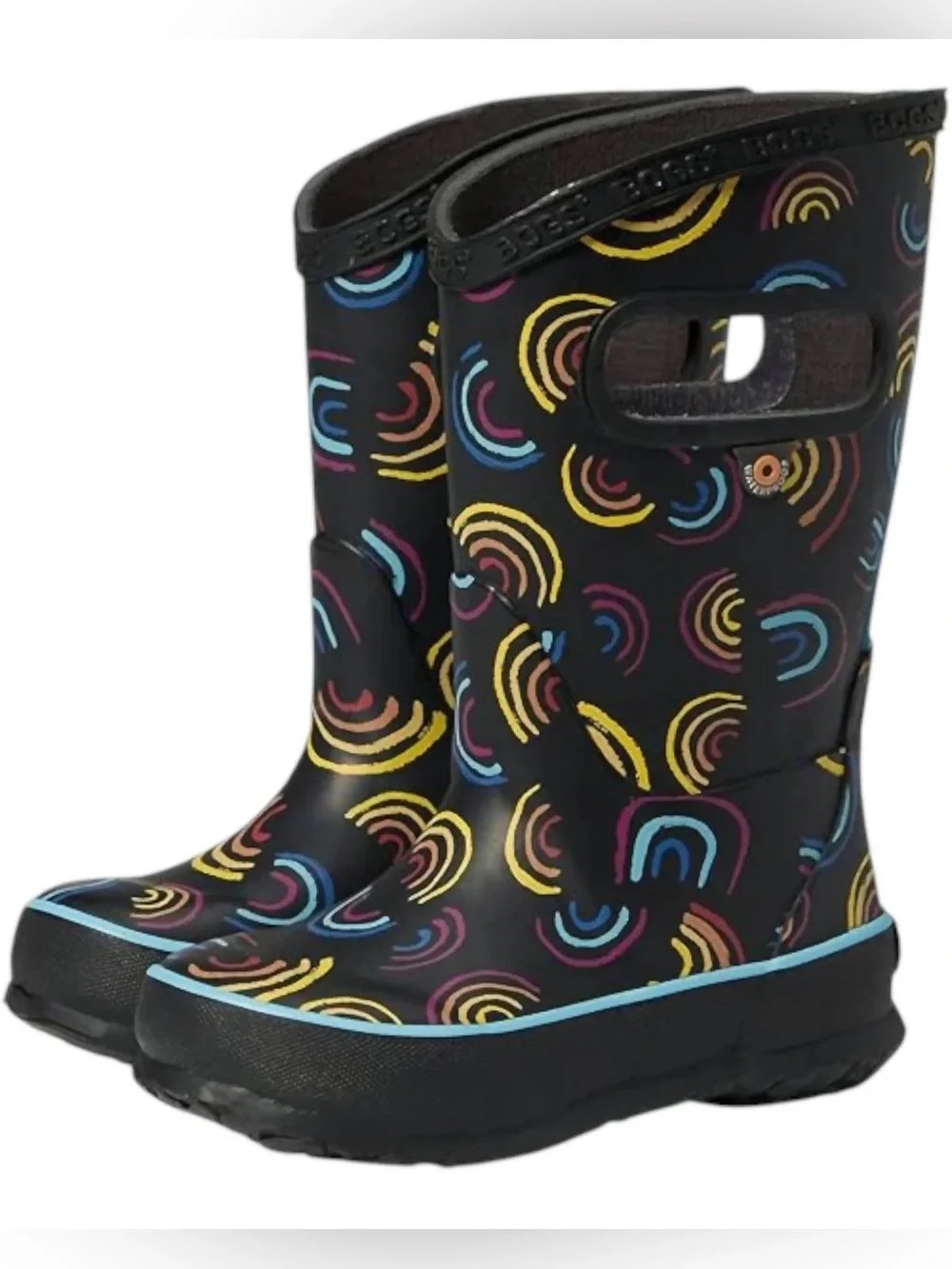 NEW Bogs rainboots rainbows size 4